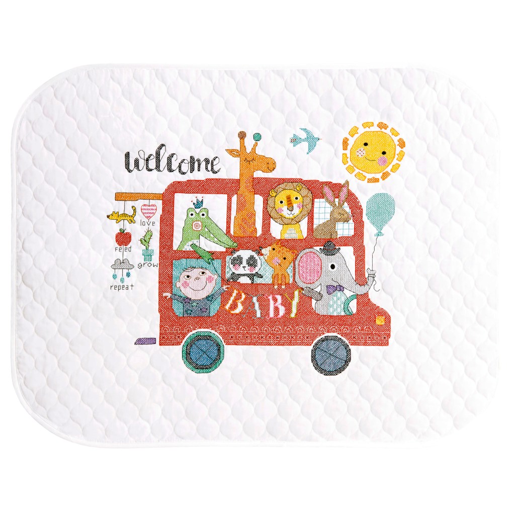 Baby On Board Quilt Cross Stitch Kit