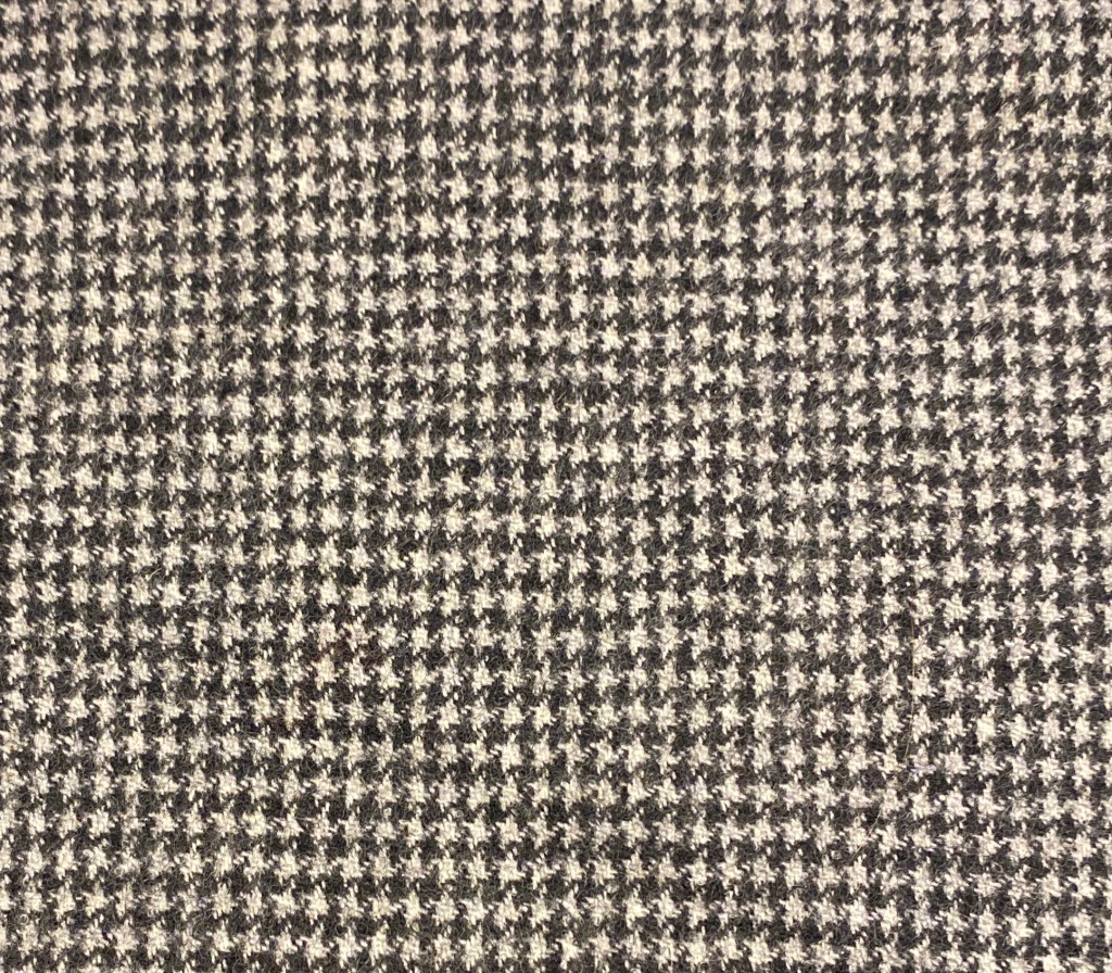 Black white fine wool dogtooth