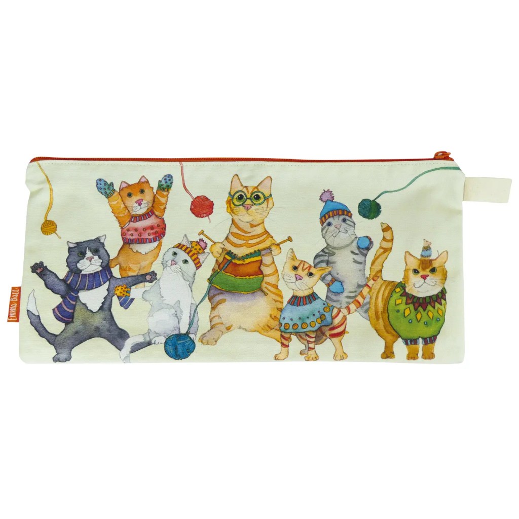 Kittens in Mittens Long Project Bag Canvas