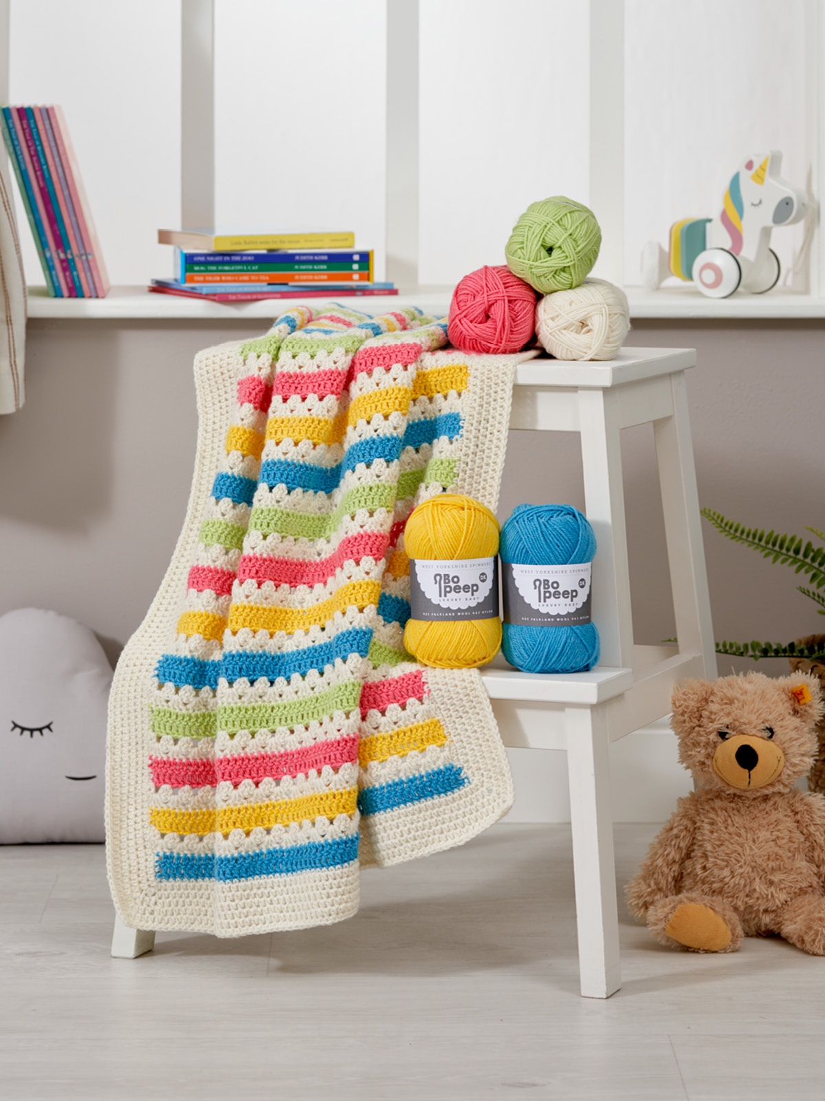 West Yorkshire Spinners - Carnival Crochet Blanket Bo Peep Baby Blanket Kit - Image 2