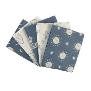 Fat Quarter: Above The Sky: 5 piece: Blue