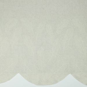 Cream Leaf embroidered Linen Viscose Border