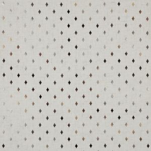 Foil Diamond Bronze Linen Viscose Print