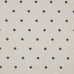 Blue Embroidered Linen Viscose