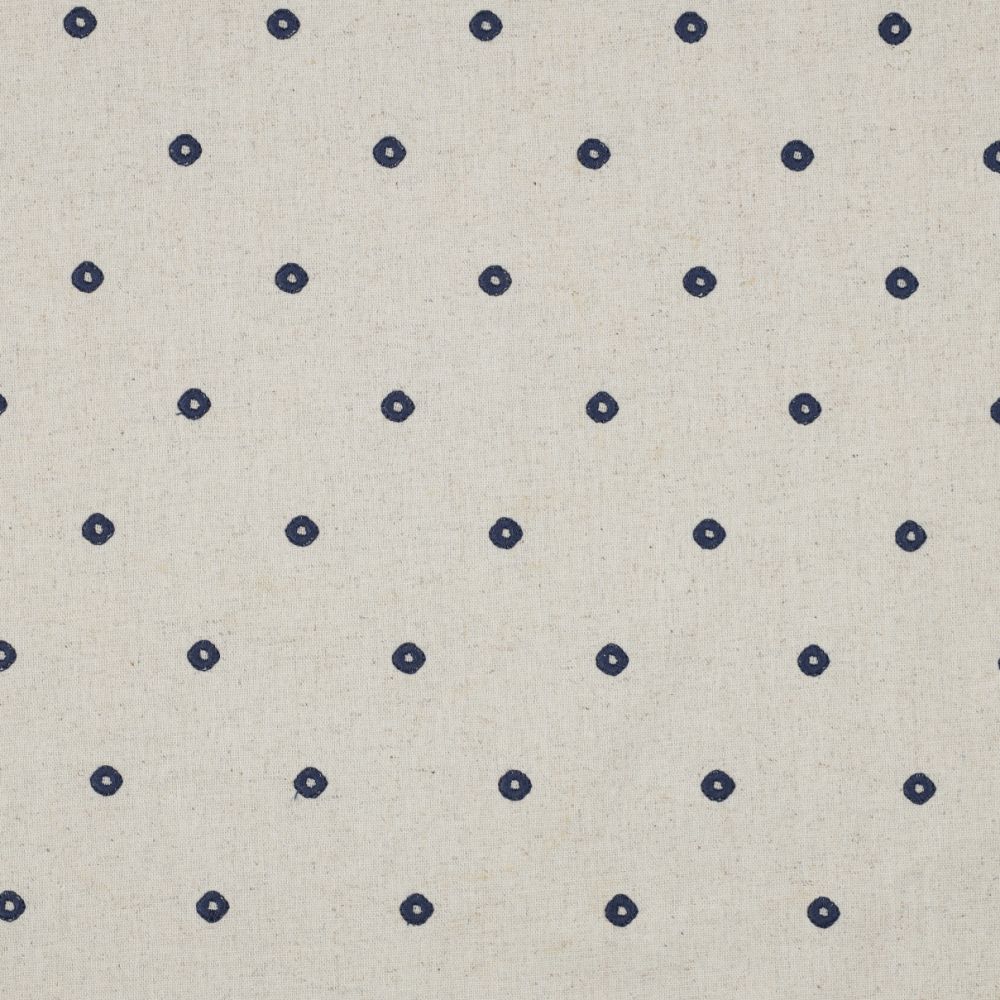 Blue Embroidered Linen Viscose