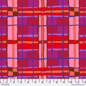 Kaffe Fassett Collective - Checkmate - Pink: 112cm wide cotton