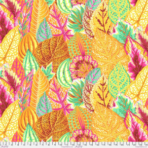 Kaffe Fassett Collective - Coleus - Yellow: 112cm wide cotton
