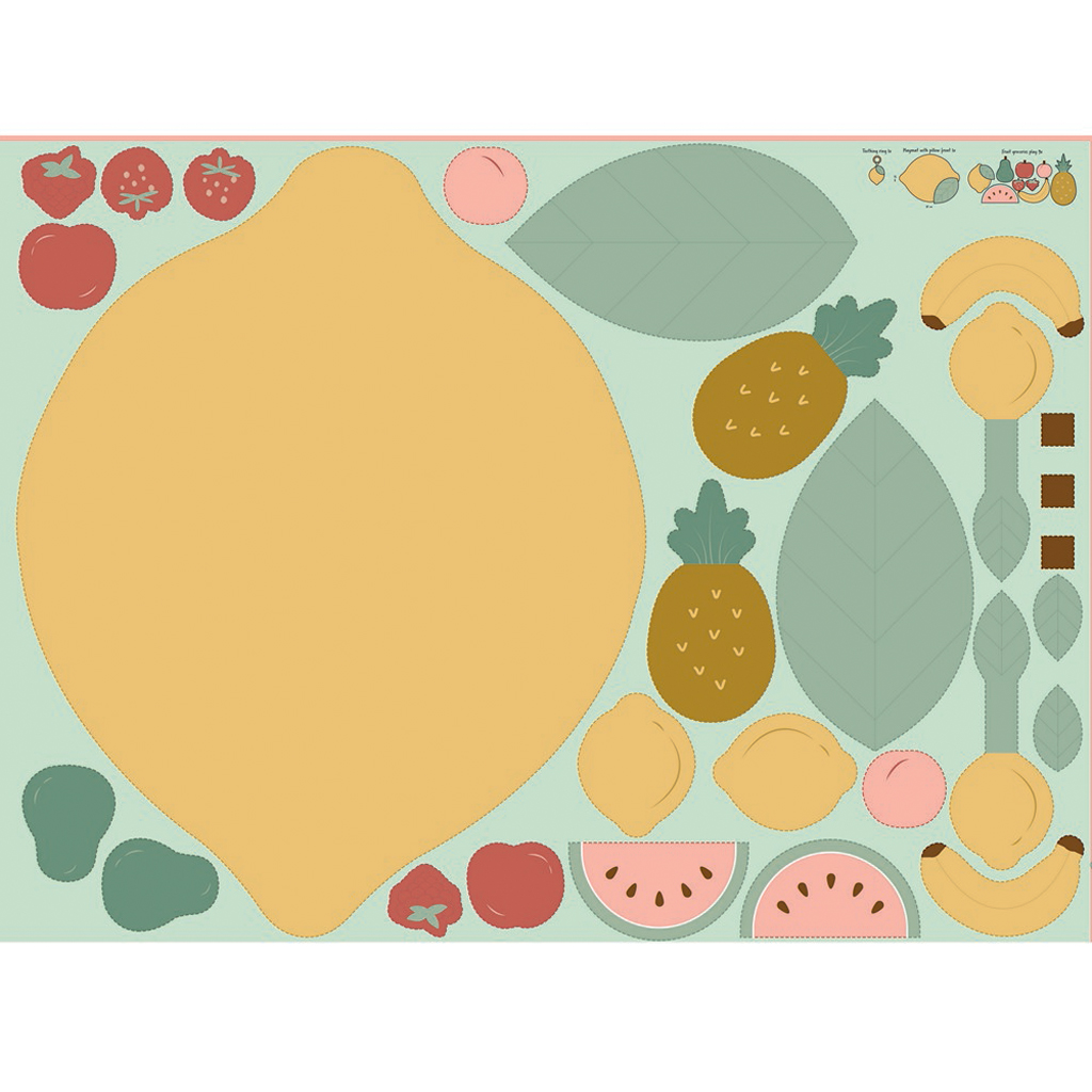 Fruit Playmat fabric - price per panel