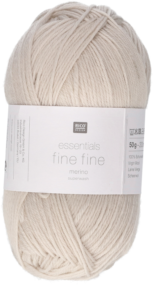 Rico: Fine Fine Merino 4ply: 50g