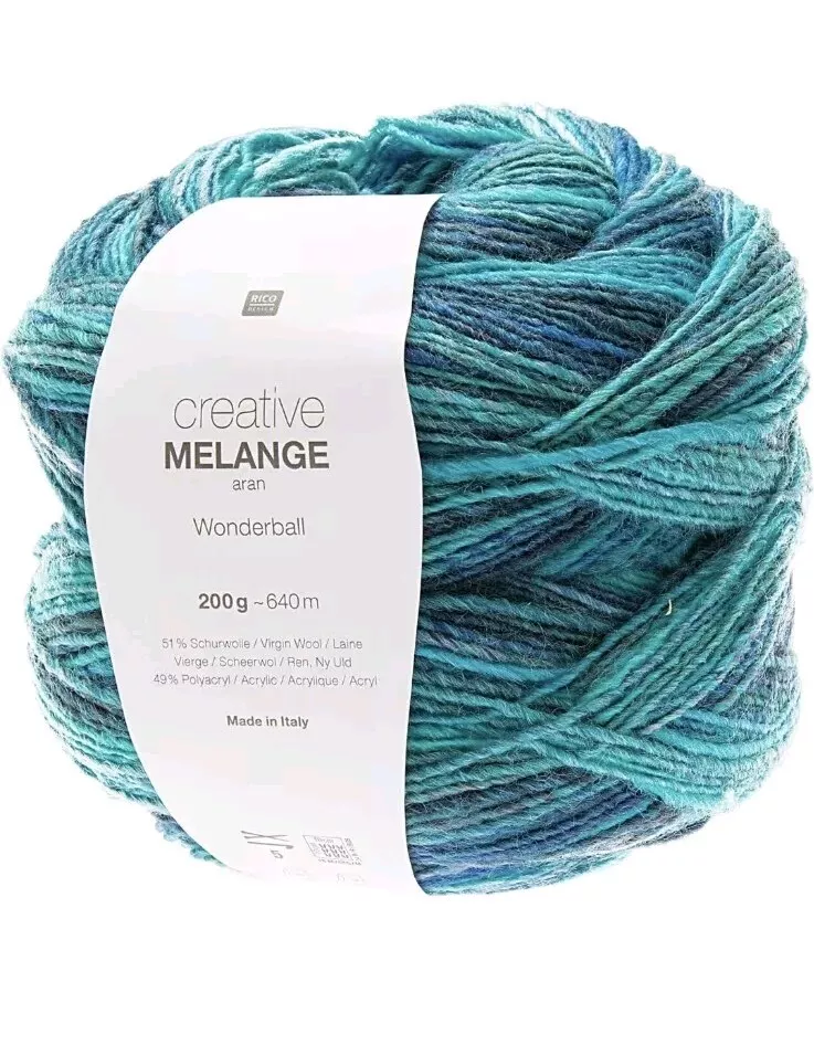Rico Creative Melange Aran Wonderball 200g
