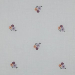 Daisy Embroidered Double Gauze