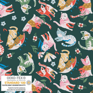 Green Cats Avalana Print Jersey