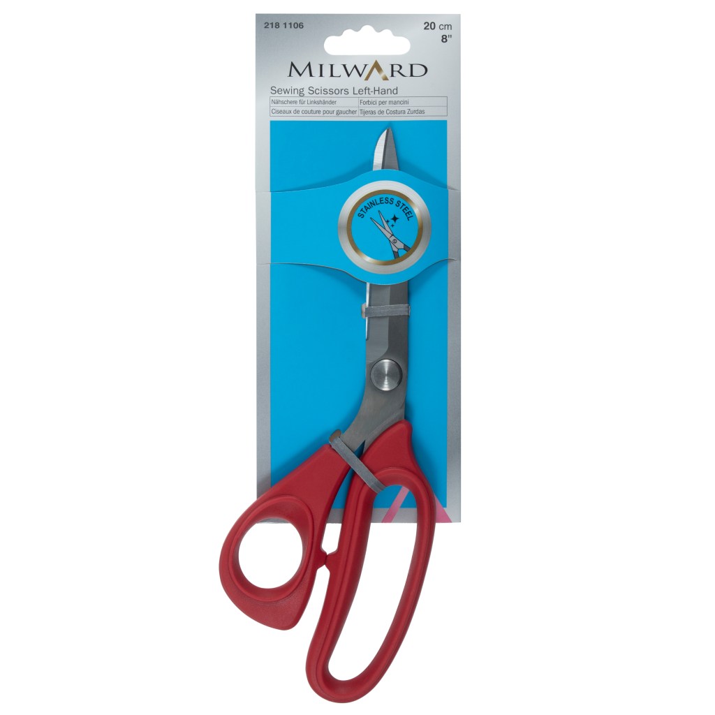 Left Handed Sewing scissors 22cm - Red