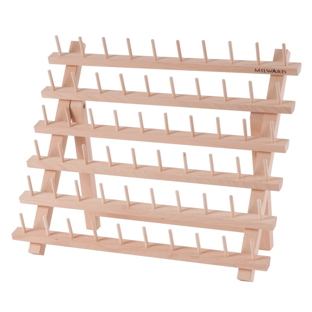 Spool Holder: 60 Spools: Beech Wood
