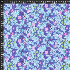 Kaffe Fasset x William Morris -  Cobalt: 108" wide quilt backing