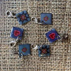 Indigo Dreams Crochet Stitch Markers (set of 6) – Janie Crow