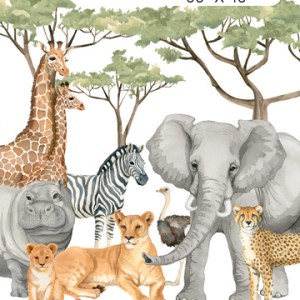 Wild One- Safari Panel: Priced per meter