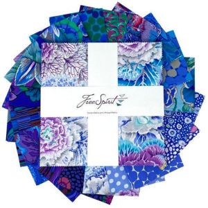 Kaffe Fassett Collective: Classics Plus - Lake:  10” Charm Pack