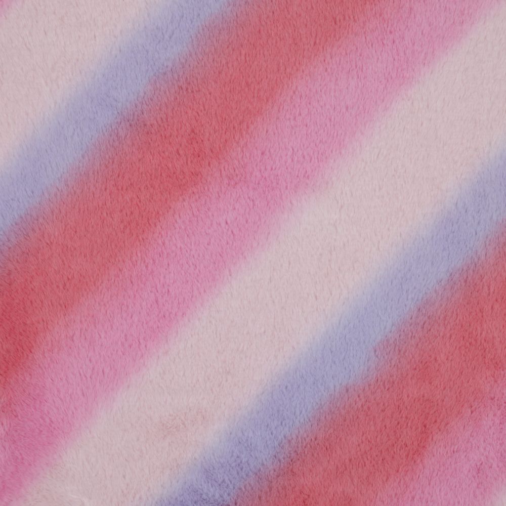 Pink Rainbow Faux Fur