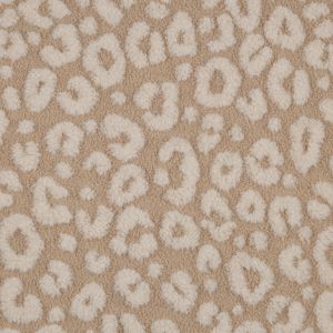 Teddy Boucle: Animal Print: Cream