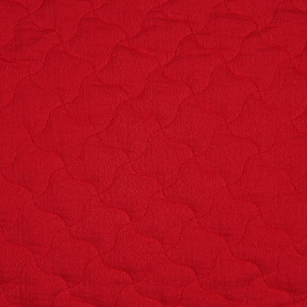Quilted Double Gauze : Red