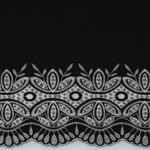 Linen / Viscose:  One Side Border: 2 colour ways