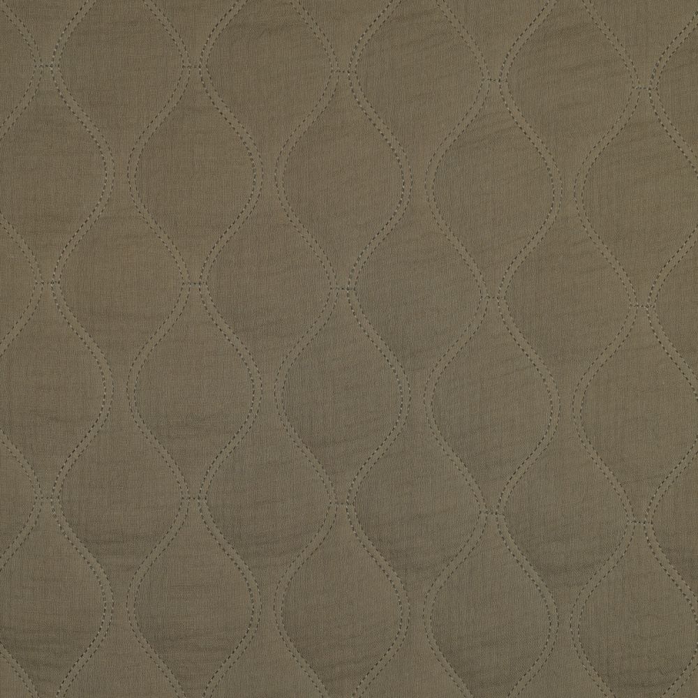 Moss Green Quilted Double Gauze