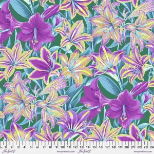Kaffe Fassett Collective - Amaryllis Flowers - Multi :  112cm wide cotton