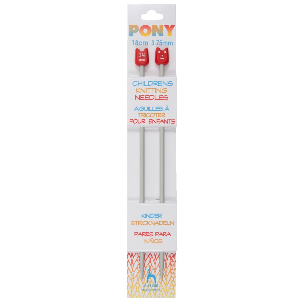 Knitting Pins, Single-Ended: Children's: 18cm