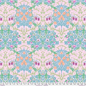 Kaffe Fassett x William Morris Collaboration - Blackthorn - Pink: 112cm wide cotton