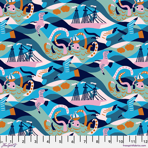 Monika Forsberg - Rising Tides - Waves - Blue