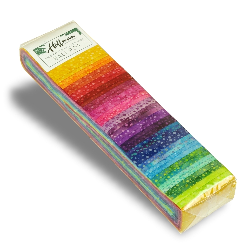 Hoffman: Bali Pop: 40 Fabrics 2.5" Jelly Roll
