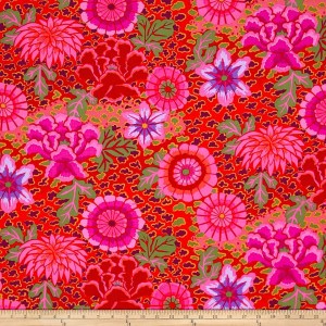 Kaffe Fassett Collective - Dream -  Red: 112cm wide cotton
