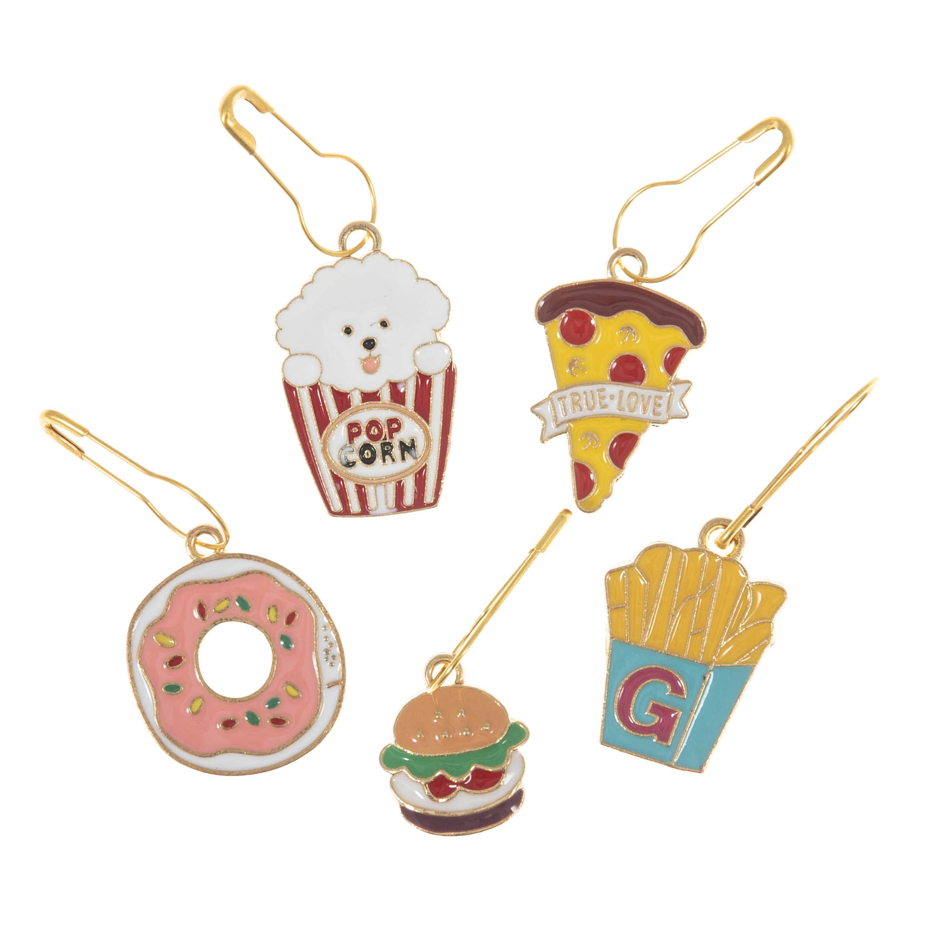 Metal Stitch Markers in tub- Snacks - Image 2