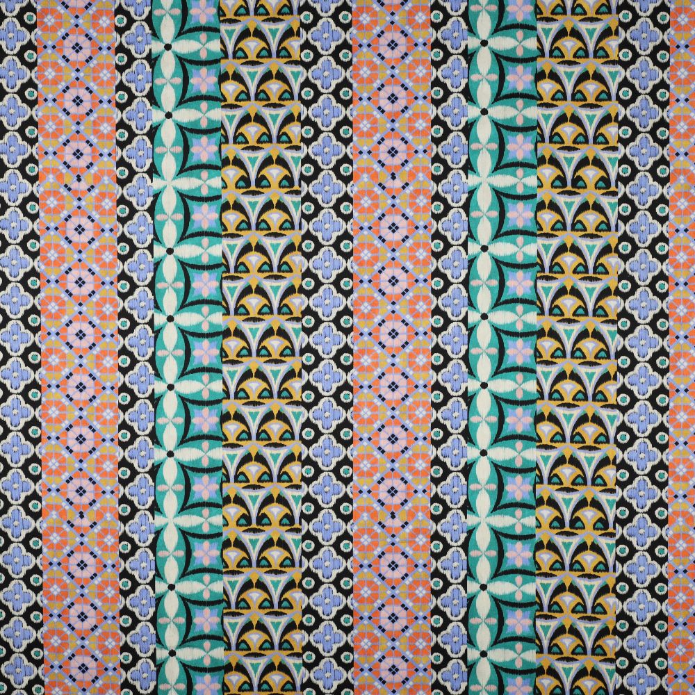 Cotton Satin Digital Geometric - 100% Cotton - 148cm