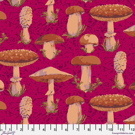 Forage: Magenta: By Martha Negley: 100% Cotton: 110cm Wide