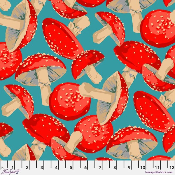 Forage: Blue: By Martha Negley: 100% Cotton: 110cm Wide